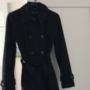 Calvin Klein black trench coat